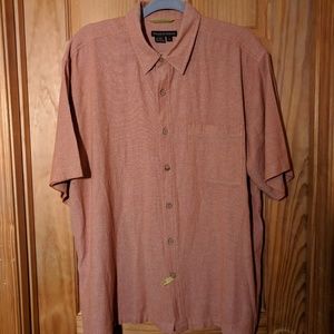 Roual Robbins Mens L Button Up Short Sleeve Shirt